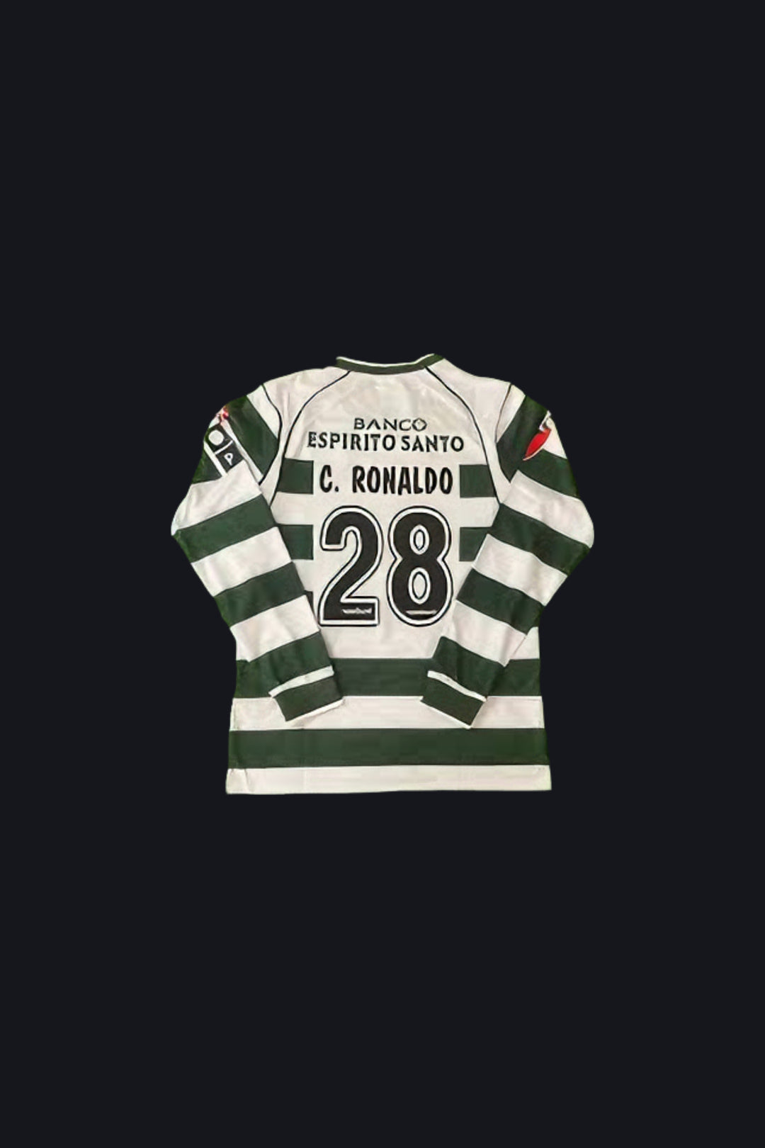 CRISTIANO RONALDO–LISBON 2002 HOME JERSEY
