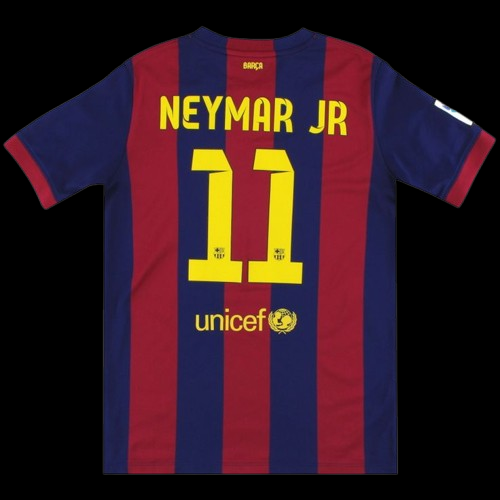 NEYMAR JR-BARCELONA 2014-15 HOME JERSEY (Embriode)